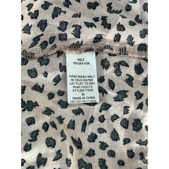 Whimsigoth Savannah Jane Boho Cottage Feminine Animal Print Embroidered Size M - Picture 7 of 7